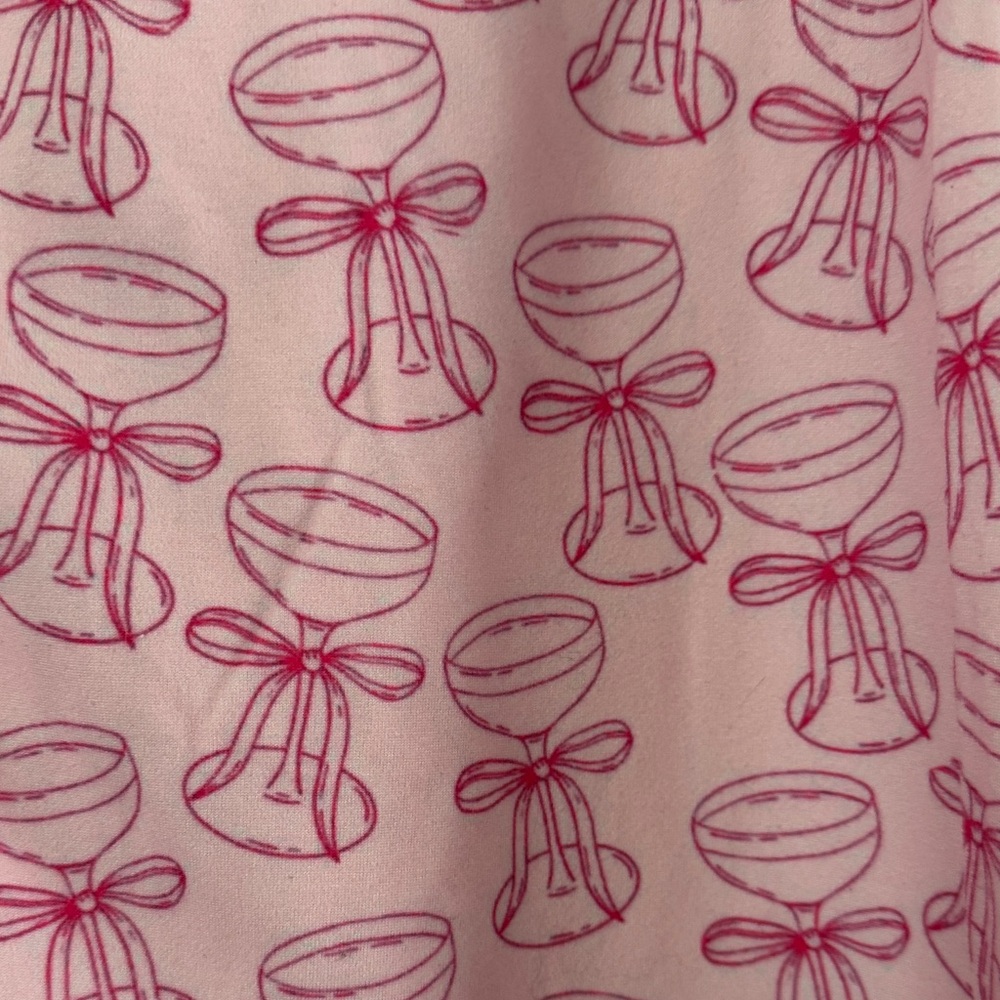 Pink Patterned Pajama Set - Picture 3 of 3